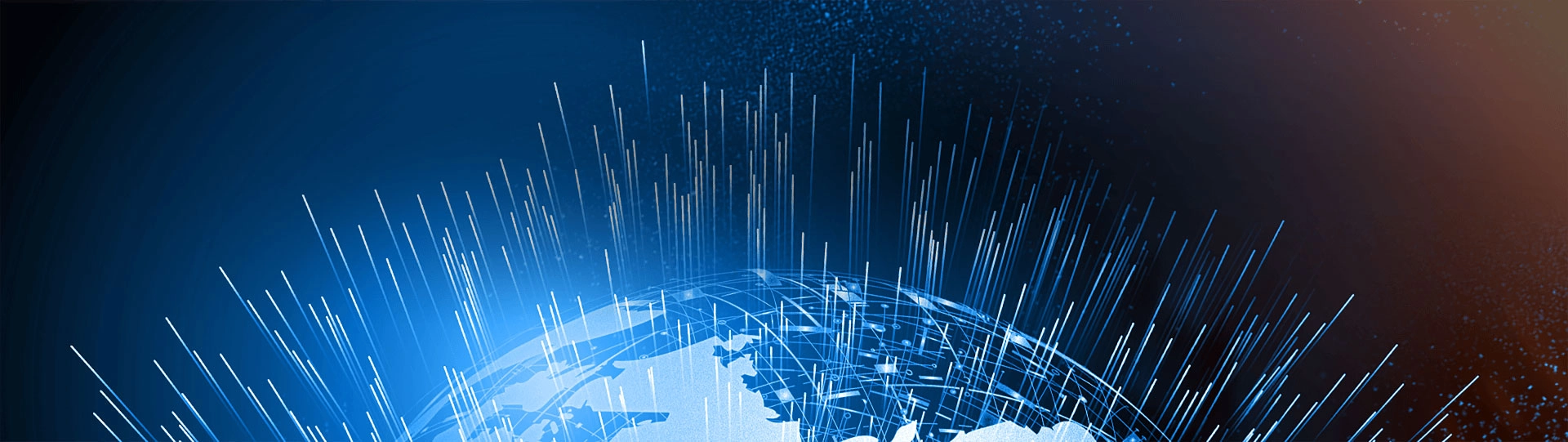 Digital globe representing global trade data intelligence platform